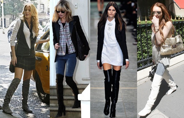 over the knee boots trend